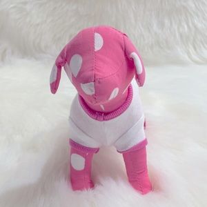 Victoria’s Secret Pink White Polka Dot Mini Dog / White 86 Pink T-Shirt …